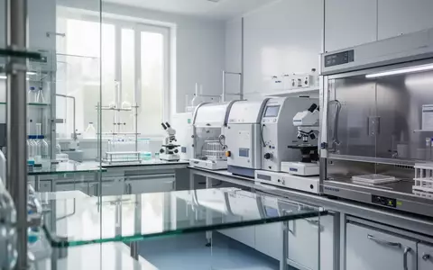 Ein steriler, moderner Laborraum mit hochwertigen medizinischen Analysegeräten bei natürlichem Tageslicht. - Foto: über boerse-global.de