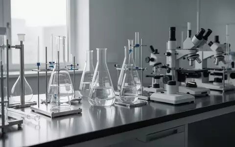 Ein minimalistisches, modernes Labor mit hochwertigen Forschungsgeräten auf einer sauberen Arbeitsfläche. - Foto: über boerse-global.de