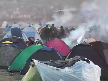Flüchtlingslager Idomeni (Archiv) - Foto: via dts Nachrichtenagentur
