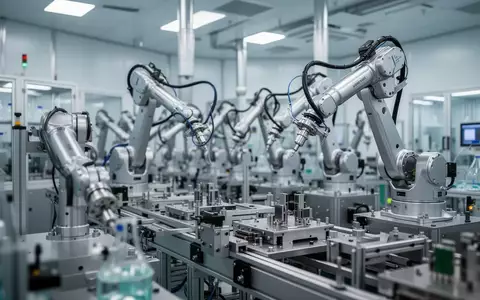 Eine moderne Halbleiter-Fertigungsanlage mit hochmodernen Maschinen in einer sterilen Reinraumumgebung. - Foto: über boerse-global.de