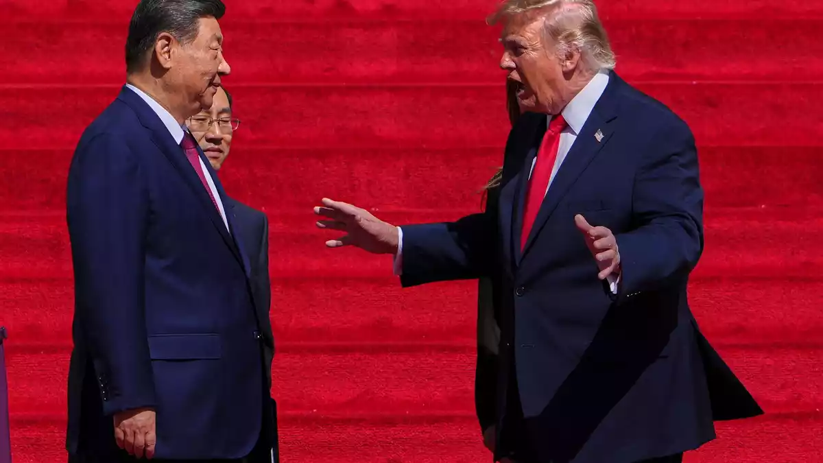 Trump hatte Xi vergangene Woche in Washington empfangen. (Archivbild)  - Bild: Julia Demaree Nikhinson/AP/dpa