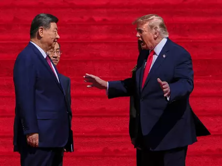 Trump hatte Xi vergangene Woche in Washington empfangen. (Archivbild)  - Foto: Julia Demaree Nikhinson/AP/dpa
