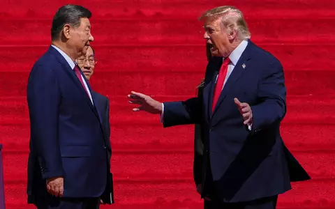 Trump hatte Xi vergangene Woche in Washington empfangen. (Archivbild)  - Foto: Julia Demaree Nikhinson/AP/dpa
