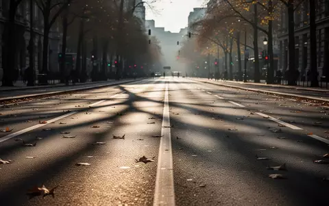 Eine leere, asphaltierte Laufstrecke in einer städtischen Umgebung bei frühem Morgenlicht. - Foto: über boerse-global.de