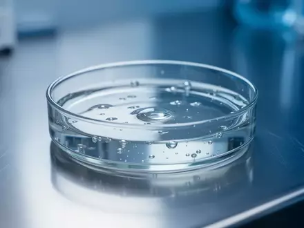 Ein steriler Labortisch mit einer Glasschale in einer klinischen Forschungsumgebung. - Foto: über boerse-global.de