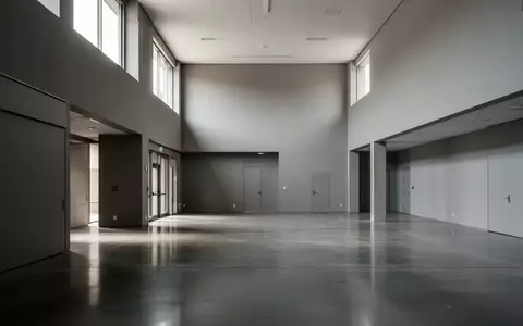Leeres, minimalistisches Gebäudeinneres einer öffentlichen Verwaltung mit klaren architektonischen Linien und natürlichem Licht - Foto: über boerse-global.de