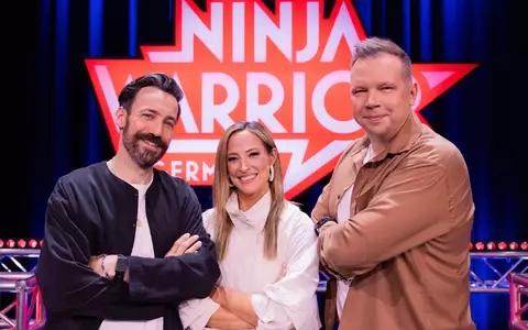 Das neue «Ninja Warrior Germany»-Team: Jan Köppen, Anna Fleischhauer und Wolff Fuss. - Foto: A3508 Rolf Vennenbernd/dpa