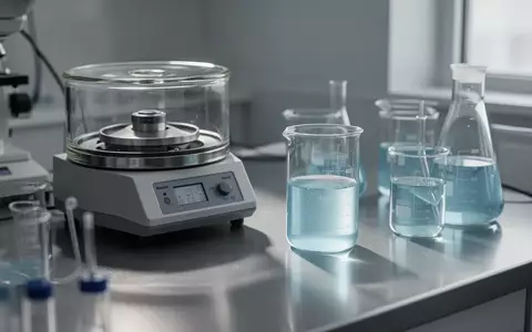 Ein steriler Laborarbeitsplatz mit wissenschaftlichen Glasgeräten und Bechergläsern auf einer Metalloberfläche. - Foto: über boerse-global.de