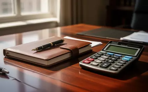 Ein professioneller Schreibtisch mit Notizbuch und Taschenrechner in einem sonnendurchfluteten Büro. - Foto: über boerse-global.de