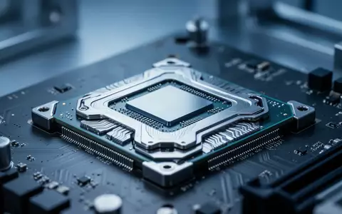 Ein hochauflösender Prozessor auf einem Mainboard in einer Laborumgebung, der die technische Architektur moderner Hardware verdeutlicht. - Foto: über boerse-global.de