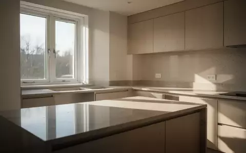 Eine helle, aufgeräumte Küche mit minimalistischem Design und natürlichem Lichteinfall. - Foto: über boerse-global.de