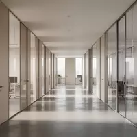 Ein minimalistischer, moderner Büroflur mit klaren architektonischen Linien und natürlichem Lichteinfall. - Foto: über boerse-global.de