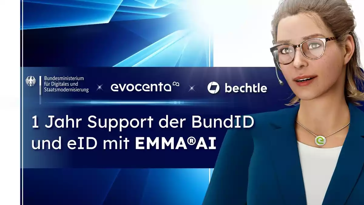 Ein Jahr EMMA®AI im BundID-Support: KI-gestützter Bürgerservice bewährt sich im Betrieb - Bild: presseportal.de
