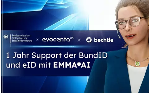 Ein Jahr EMMA®AI im BundID-Support: KI-gestützter Bürgerservice bewährt sich im Betrieb - Foto: presseportal.de