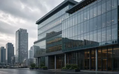 Moderne Glasfassade eines Bürogebäudes in einem Finanzviertel bei bewölktem Tageslicht. - Foto: über boerse-global.de