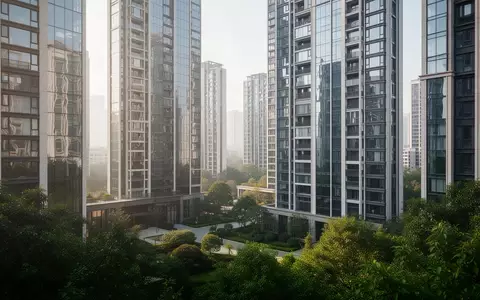 Moderne Wohnhochhäuser in einem Stadtviertel von Hangzhou bei Tageslicht. - Foto: über boerse-global.de