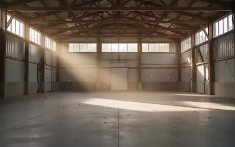 Eine leere, helle Lagerhalle mit Betonboden und einfallendem Tageslicht zur Vorbereitung auf die Winterpause. - Foto: über boerse-global.de