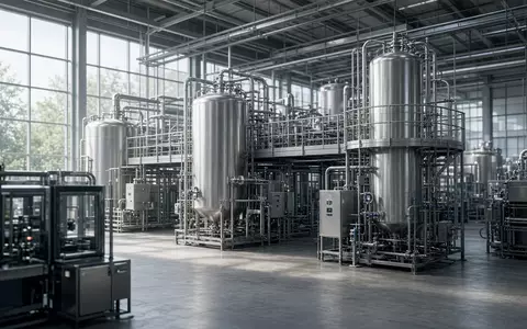 Moderne Industrieanlage zur Lithiumverarbeitung mit technischer Ausrüstung in einer hellen Werkshalle. - Foto: über boerse-global.de