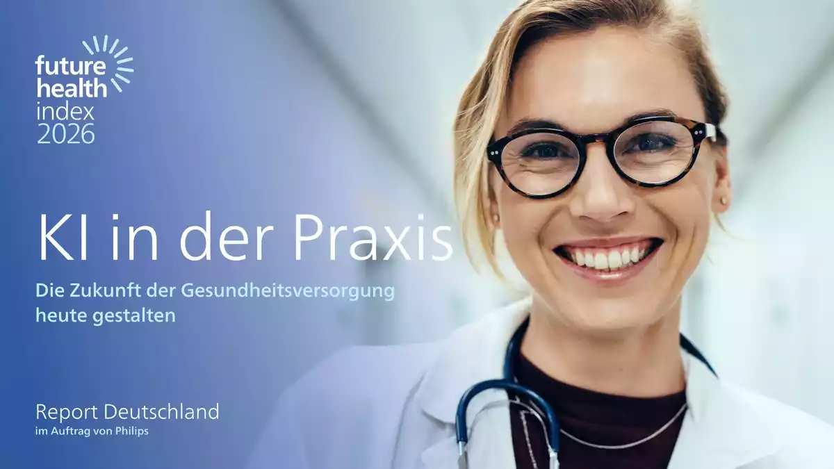 Philips Future Health Index 2026: KI schafft messbaren Nutzen in der Versorgung / Die Ergebnisse für Deutschland der weltweiten Umfrage zeigen, wie KI schon heute Gesundheitsversorgung verändert. - Bild: presseportal.de