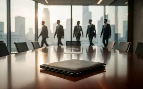 Ein modernes, helles Bürogebäude mit verschwommenen Finanzexperten im Hintergrund. - Foto: über boerse-global.de