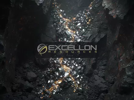 Nahaufnahme einer mineralhaltigen Gesteinsader in einem dunklen Bergwerksstollen. - Foto: über boerse-global.de
