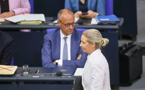 Friedirch Merz und Alice Weidel (Archiv) - Foto: via dts Nachrichtenagentur