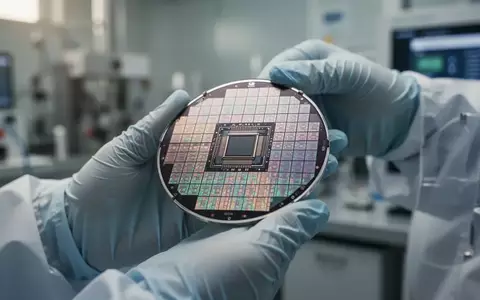 Ein Forscher in einem Reinraum hält einen Silizium-Wafer für die Halbleiterfertigung in der Hand. - Foto: über boerse-global.de