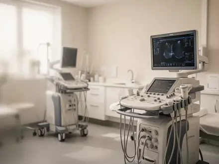Ein minimalistisch eingerichtetes, helles Behandlungszimmer in einer HNO-Fachpraxis mit medizinischen Instrumenten. - Foto: über boerse-global.de