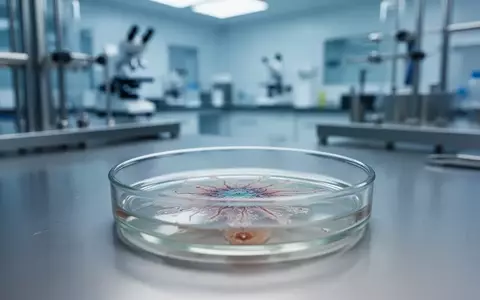 Eine wissenschaftliche Laborumgebung mit einer Petrischale und biologischen Proben in einem sterilen, klinischen Umfeld. - Foto: über boerse-global.de