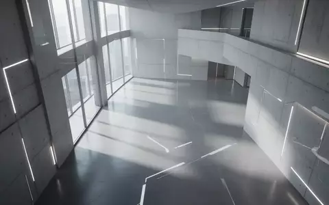 Ein minimalistischer, moderner Innenraum mit klaren Linien und weichem, natürlichem Licht, das durch große Fenster fällt. - Foto: über boerse-global.de