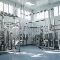 Moderne, sterile Produktionsanlage für Arzneimittel mit Edelstahlanlagen und industriellen Rohrleitungen. - Foto: über boerse-global.de