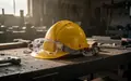 Symbolbild: Schutzhelm und Schutzbrille auf einer Werkbank - Foto: über boerse-global.de