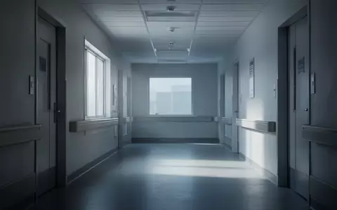 Ein leerer, klinischer Krankenhausflur mit kühlem Lichteinfall und minimalistischer Architektur. - Foto: über boerse-global.de