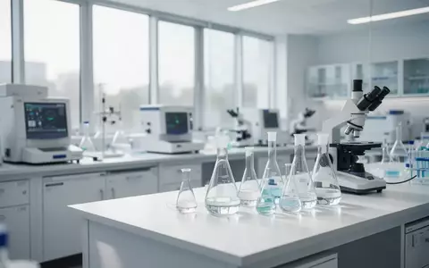 Ein modernes, helles klinisches Forschungslabor mit wissenschaftlichen Laborgeräten und sterilen Arbeitsflächen. - Foto: über boerse-global.de
