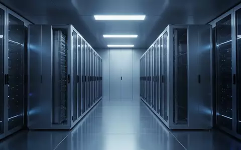 Moderne Serverarchitektur in einem minimalistischen, blau beleuchteten Rechenzentrum. - Foto: über boerse-global.de