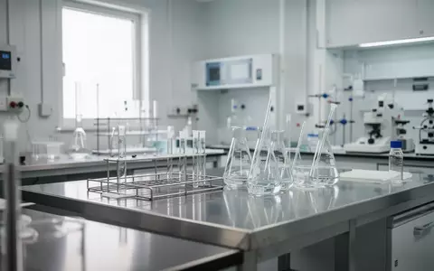 Ein steriles, modernes Labor mit Edelstahloberflächen und Glasbehältern in einer klinischen Forschungsumgebung. - Foto: über boerse-global.de
