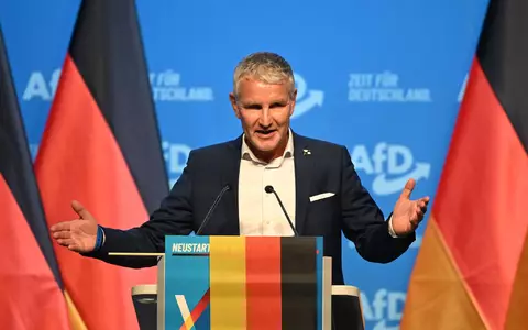 Thüringens AfD mit Björn Höcke an der Spitze gilt als besonders radikal. (Archivbild) - Foto: Katharina Kausche/dpa