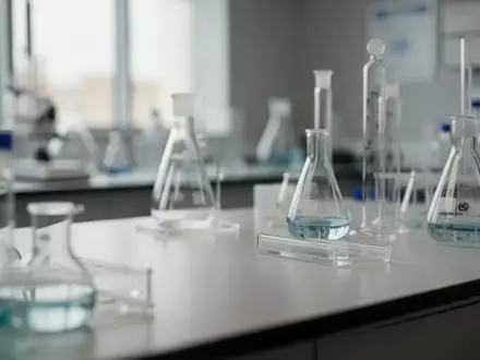 Modernes pharmazeutisches Labor mit Glasgeräten in einer professionellen Forschungsumgebung. - Foto: über boerse-global.de