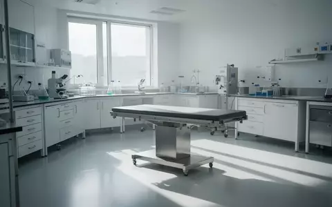Ein minimalistischer, heller Untersuchungsraum in einer klinischen Forschungseinrichtung. - Foto: über boerse-global.de