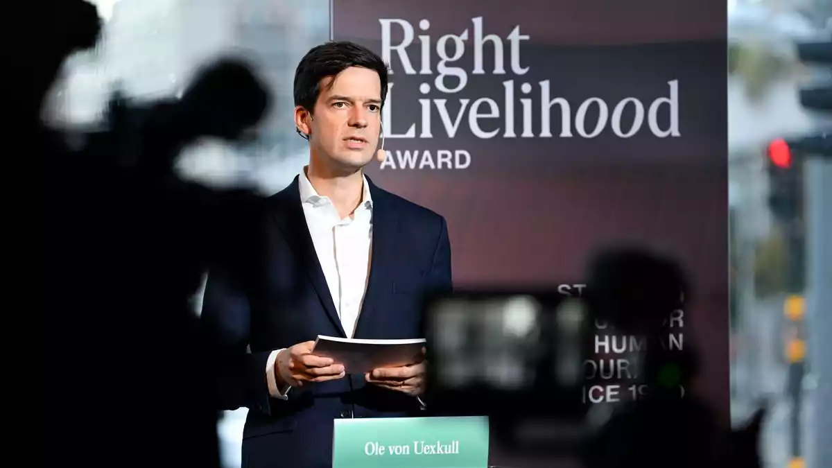 Ole von Uexküll ist Direktor der Right Livelihood Stiftung, die den Preis vergibt. (Archivbild) - Bild: Jessica Gow/TT NEWS AGENCY/dpa