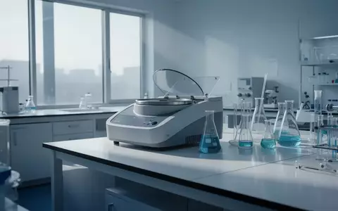 Ein minimalistisches, modernes Labor mit sterilen Arbeitsflächen und Glasgefäßen in natürlichem Licht. - Foto: über boerse-global.de