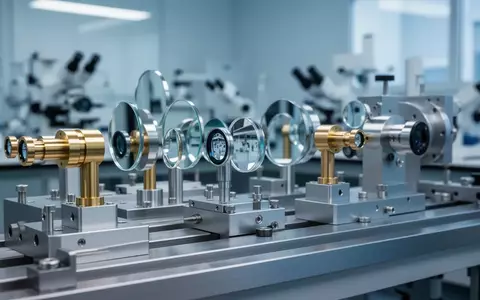 Hochpräzise optische Laboreinrichtung mit verschiedenen Linsen und Halterungen für die laserbasierte Spektroskopie. - Foto: über boerse-global.de