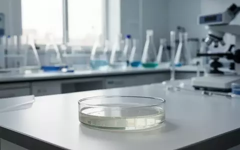 Ein steriler Labortisch mit einer Petrischale in einem hellen, klinischen Umfeld ohne Personen. - Foto: über boerse-global.de