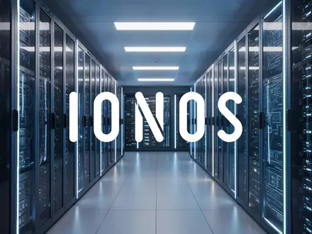 Abstraktes Bild eines modernen Rechenzentrums mit blau beleuchteten Server-Racks als Symbol für Cloud-Infrastruktur. - Foto: über boerse-global.de