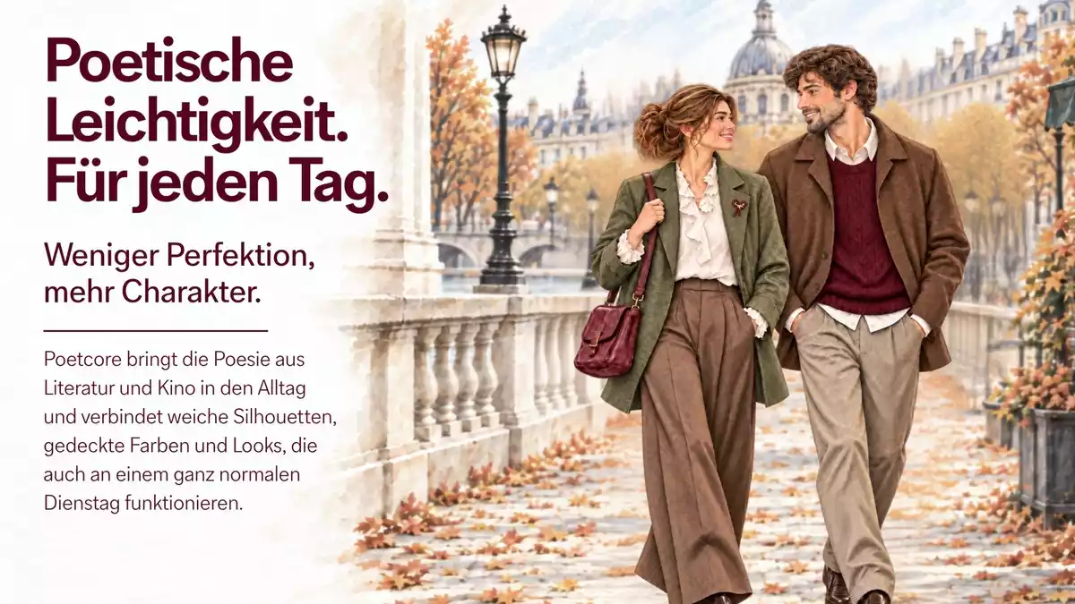 Poetcore: Der von Romanen inspirierte Modetrend erobert den Herbst 2026 - Bild: presseportal.de