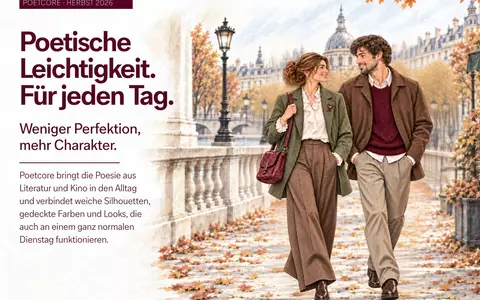 Poetcore: Der von Romanen inspirierte Modetrend erobert den Herbst 2026 - Foto: presseportal.de
