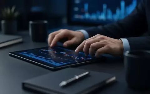 Ein Investor analysiert Finanzdaten an einem modernen Schreibtisch bei gedimmtem Licht. - Foto: über boerse-global.de