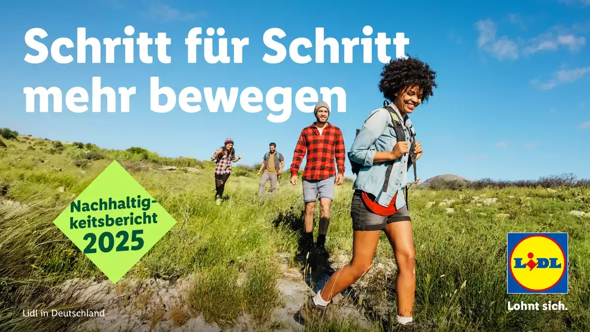 Schritt für Schritt mehr bewegen: Lidl in Deutschland veröffentlicht fünften Nachhaltigkeitsbericht - Bild: presseportal.de