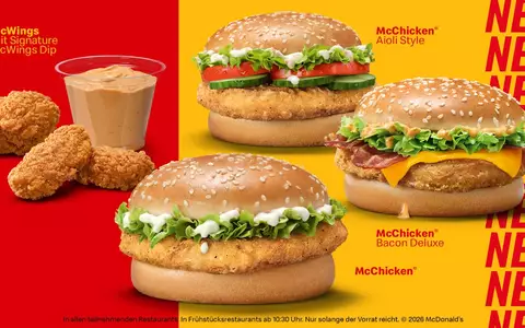 McDonald's Deutschland baut Chicken-Plattform weiter aus: McChicken® wird rund, Sortiment wächst - Foto: presseportal.de