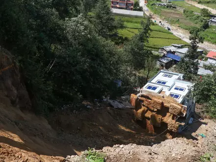 Heftige Regenfälle haben in Nepal Überschwemmungen und Erdrutsche ausgelöst. - Foto: Shankar Bhujel/JNA via ZUMA Press Wire/dpa